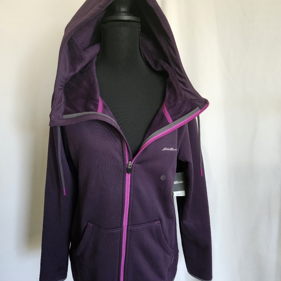 Eddie Bauer Jackets & Blazers - Eddie Bauer Purple Hooded Full-Zip Jacket